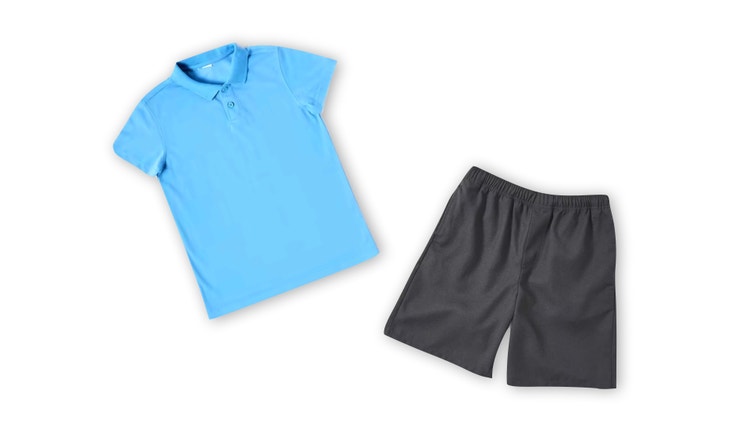 Polo shirt and shorts