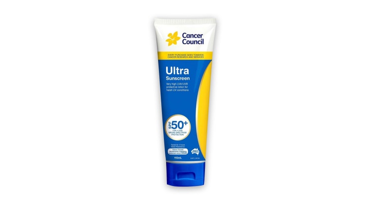 Bottle of sunscreen