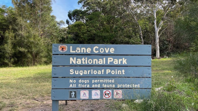 A NSW National Parks and Wildlife sign